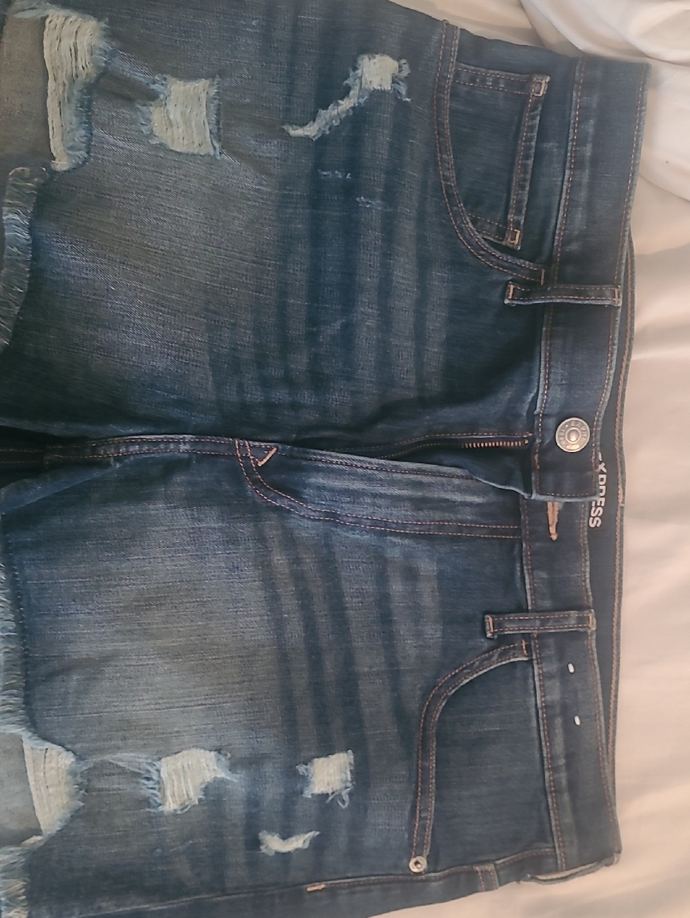 Guess Blue Denim Jeans with Contrast Stitching